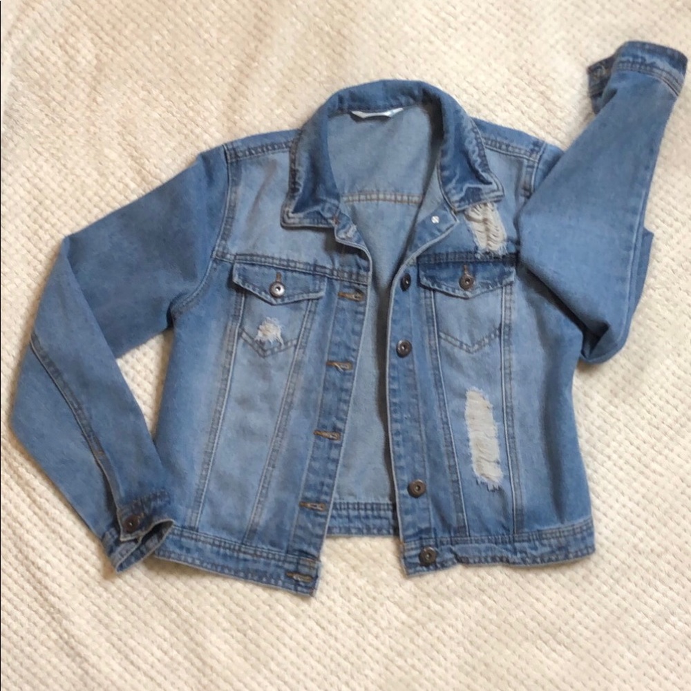 Distressed Jean Jacket